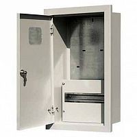 Распределительный шкаф ЩРУВ 12 мод., IP31, встраиваемый, сталь, серая дверь |  код. 30302DEK |  DEKraft